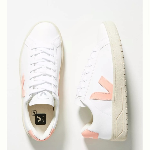 Veja Shoes - Veja Urca Pink Sustainable Vegan Leather Sneakers Lace Up US 8 EU 39